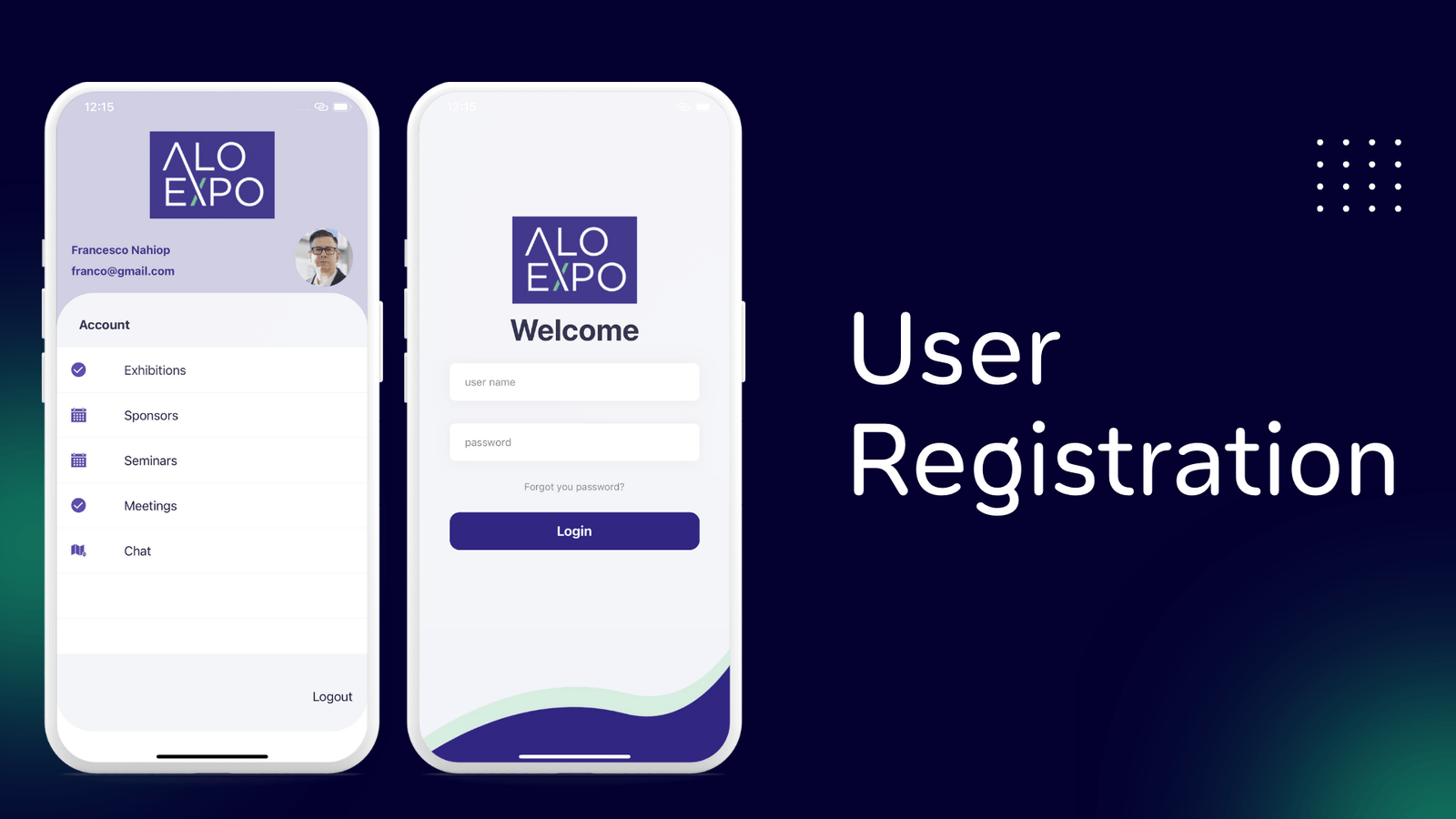 aloexpo user registration