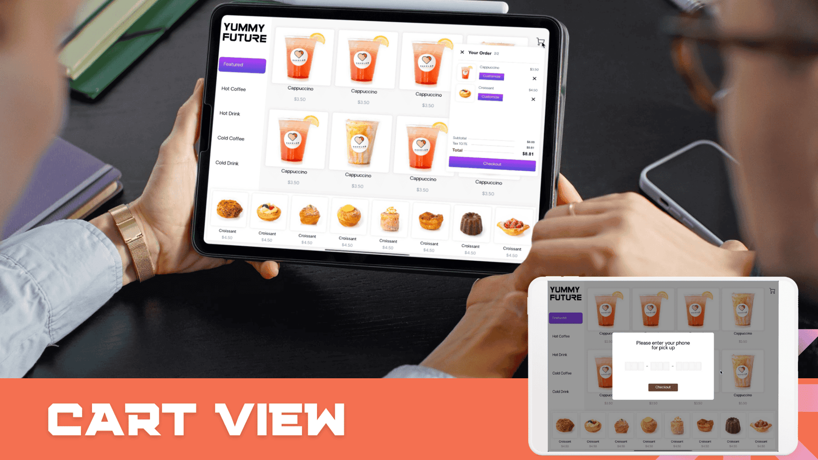 cart view and checkout